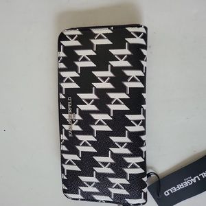 Karl LagerfeldMonogram Zip Around Continental Wallet nwt